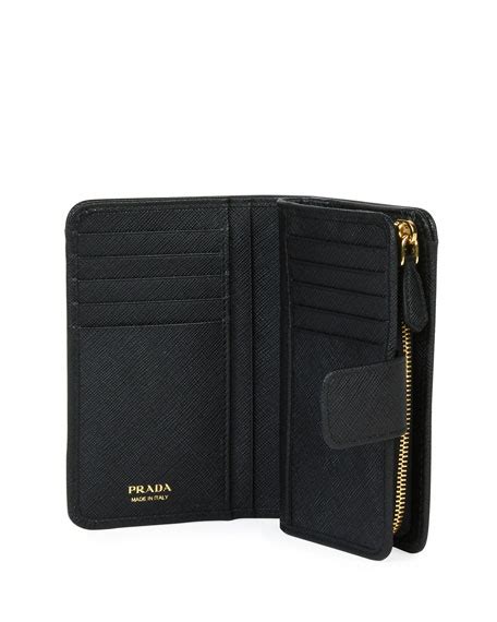 prada medium saffiano tab wallet|authentic prada saffiano leather wallet.